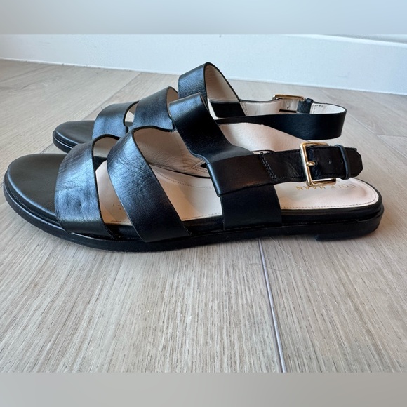 Cole Haan Anela Grand Black Leather Strappy Sandals Sz 7 EUC - Picture 9 of 16